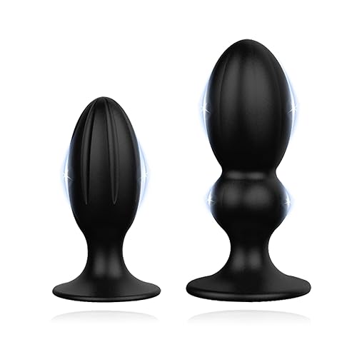 Lot de 2 plugs anaux en silicone