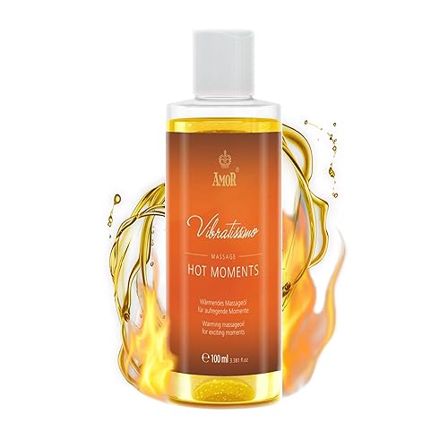 Vibratissimo Hot Moments Olio da Massaggio Riscaldante e Rilassante